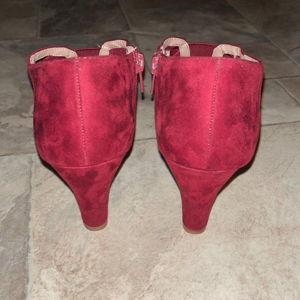 DSW Journee Collection Piper Bootie Heels -- Burgundy - Picture 2 of 12